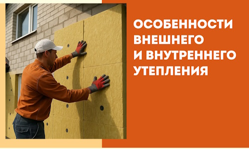 Какие особенности внешнего и внутреннего утепления в Конаково